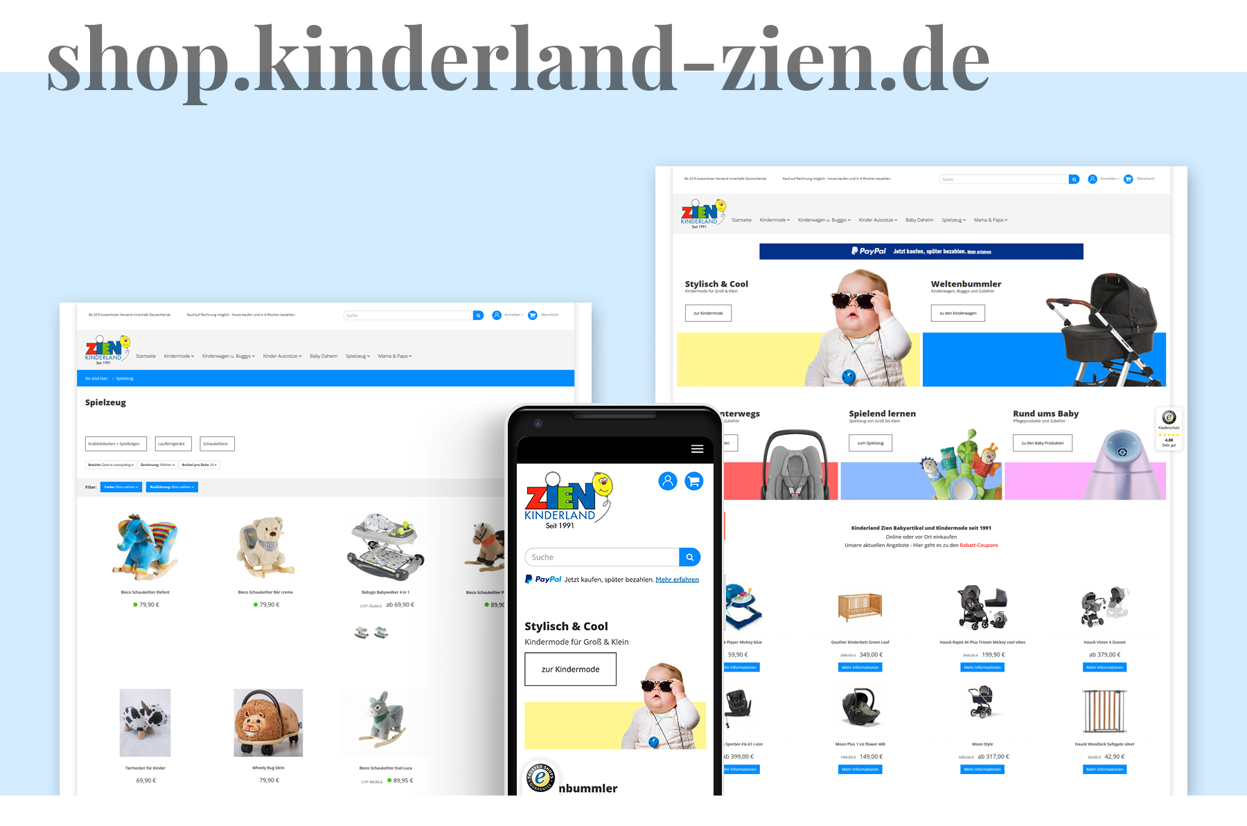 Webseite shop.kinderland-zien.de Webseite shop.kinderland-zien.de